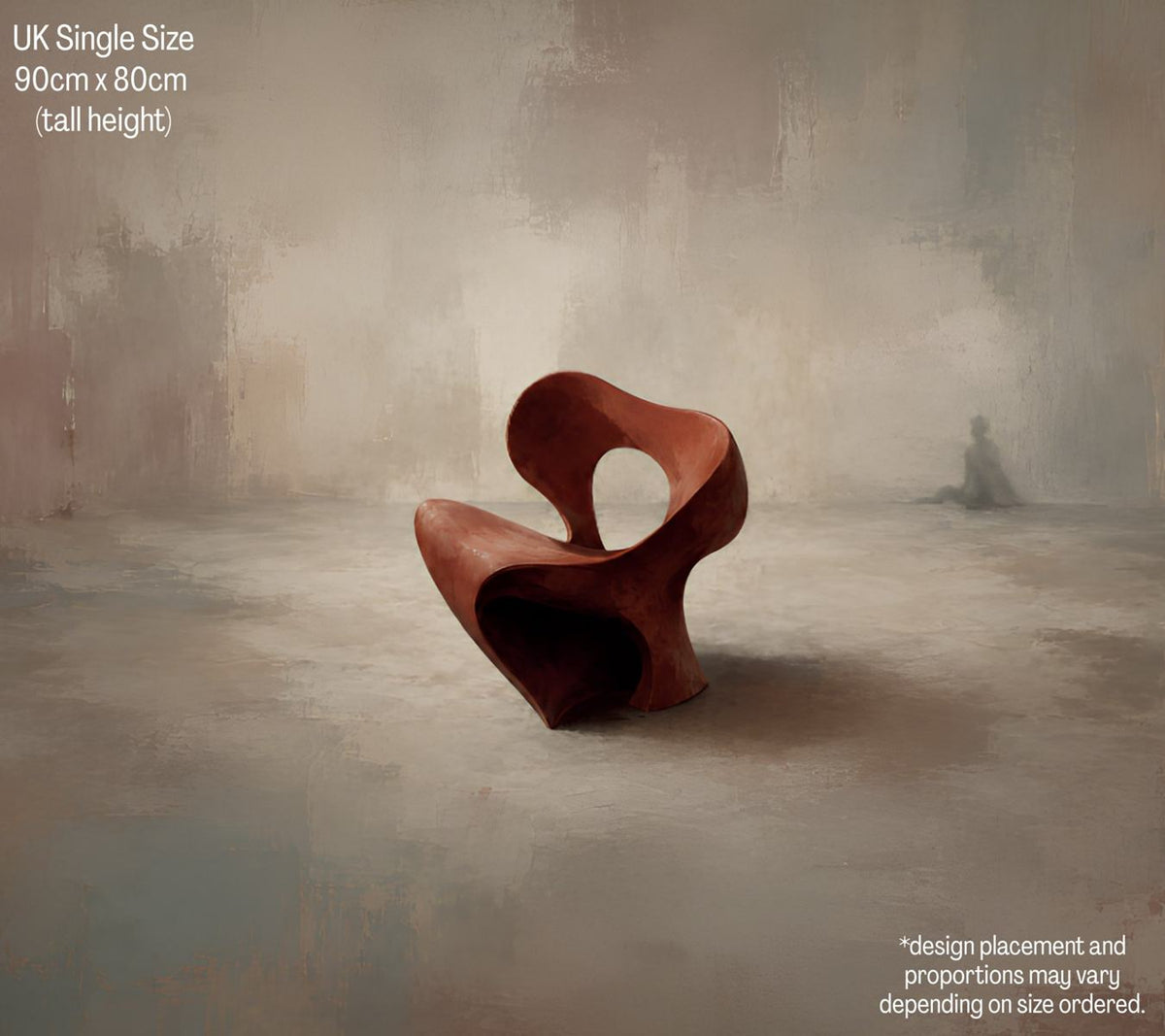 Red Statue Abstract