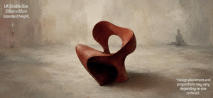 Red Statue Abstract